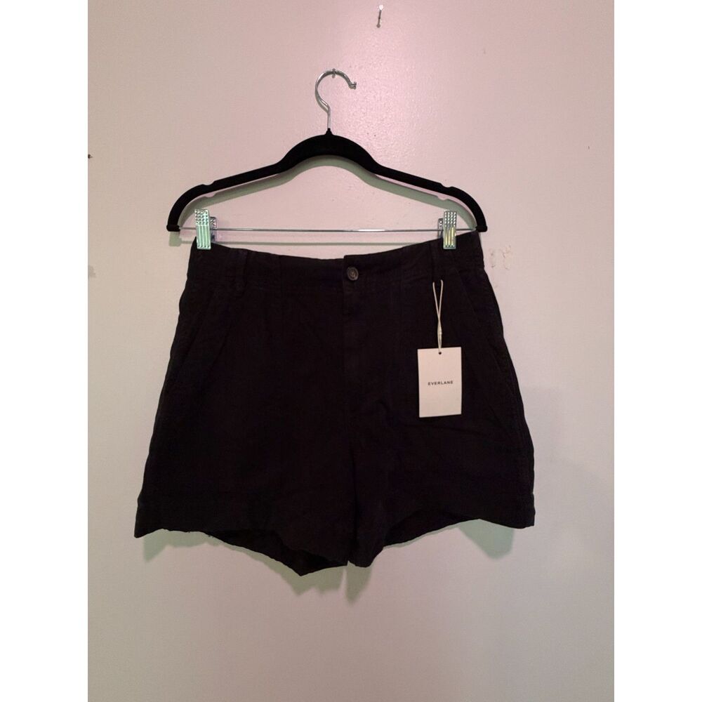 NWT Everlane The TENCEL Utility Short in Black | High-Waisted Shorts (Size 4)